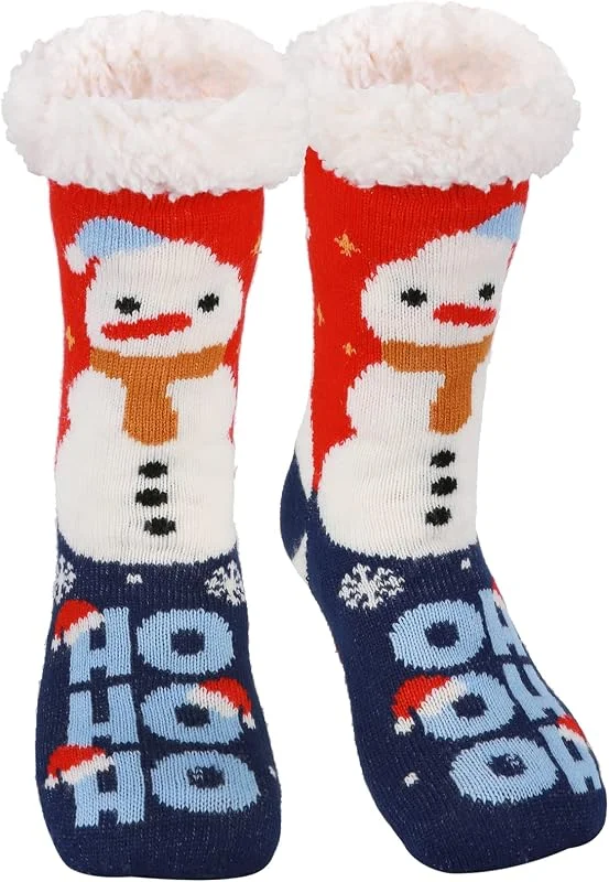 Visita la tienda de Niofind Niofind Calcetines Hombre Mujer Invierno, Calcetines Termicos Antideslizantes Gordos, Calcetines para Casa Térmicos, Calcetines para Dormir Polar Calentitos, Regalo Navidad, Pack de 1, 2 pares — Decoracion Navidad