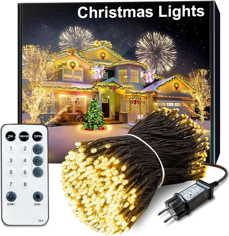 Visita la tienda de ARKOCHIC Luces Navidad Exterior 35M 300 LED Guirnalda Luces Exterior Blanco Cálido