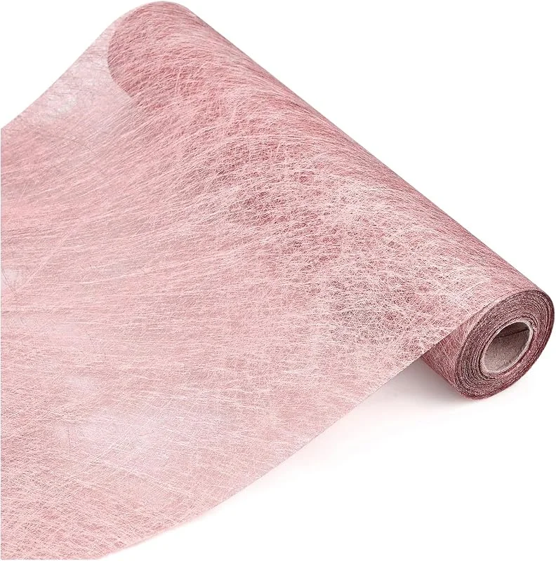 CECOMBINE Camino de Mesa No Tejido de 30 cm x 20 m, Cinta de Mesa Navidad con Tijeras, Camino de Mesa Moderno para Decoración Regalos, Boda, Fiesta, Navidad Cumpleaños Bautizo (Oro Rosa) — Hogar y cocina