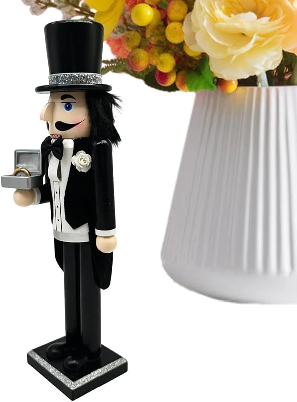 Generic Figura de cascanueces decoración romántica de Navidad en madera — Decoracion Navidad