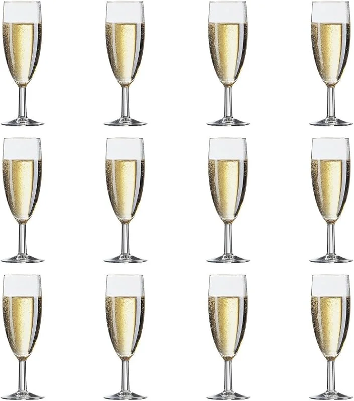 Arcoroc Set de 12 copas flauta Savoie de vidrio 17 cl — Vino y mesa festiva
