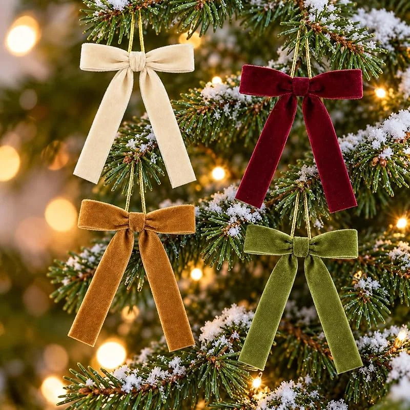 Visita la tienda de G2PLUS G2PLUS Lazos de Terciopelo de Navidad Colores 13x18cm, 16PCS — Decoracion Navidad