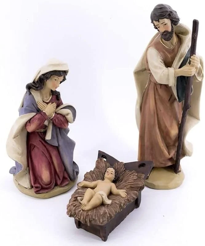 Gerimport Nacimiento 3 Piezas 13, 5-19-4, 6x7, 5x5, 3cm — Decoracion Navidad