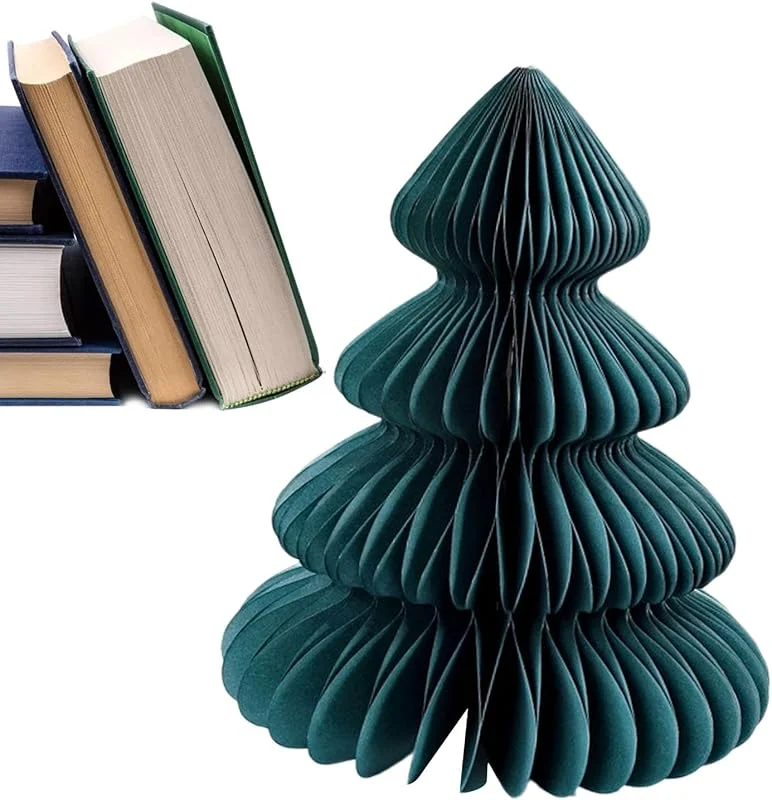 Generic Árbol de Navidad de Papel, centros de Mesa navideños, decoración navideña de Escritorio, Centro de Mesa de Navidad, Decoraciones Coloridas de Vacaciones, árbol Tridimensional, decoración de Navidad — Decoracion Navidad