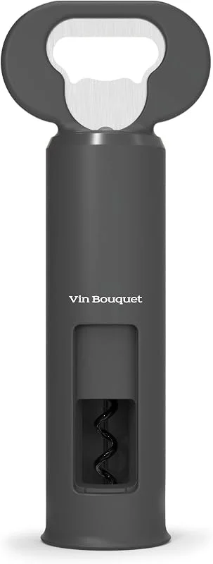 Visita la tienda de VB VIN BOUQUET VB VIN BOUQUET FID 680 Vin Bouquet 680-Abridor 3 en 1 en Color Negro. Abrelatas, Descapsulador, Sacacorchos, Plástico — Vino y mesa festiva