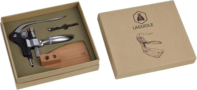 Visita la tienda de LAGUIOLE Laguiole VIGNERONS Tire-bouchon Socle Bois LA CROUX — Vino y mesa festiva