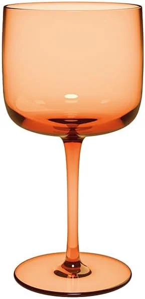 Villeroy & Boch Juego De Copas De Vino Like Apricot, Set 2 Piezas, Vidrio De Color Naranja, Capacidad 270Ml — Vino y mesa festiva