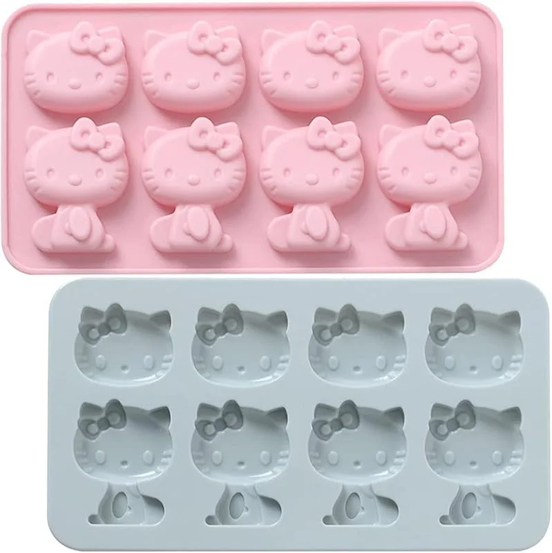 MAMIAN Brateuanoii2 Piezas Moldes De Silicona Para Caramelos, Linda Forma De Gatito — Hogar y cocina