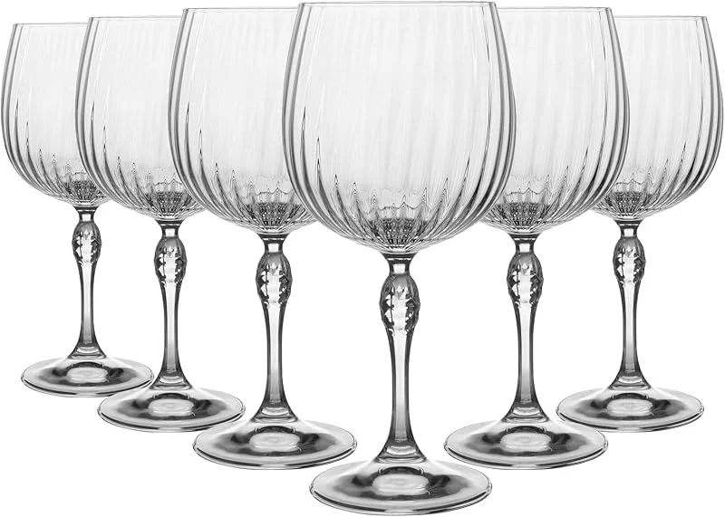 Bormioli Rocco America 20s Gin Tonic 74 cl Set da 6 pezzi — Vino y mesa festiva