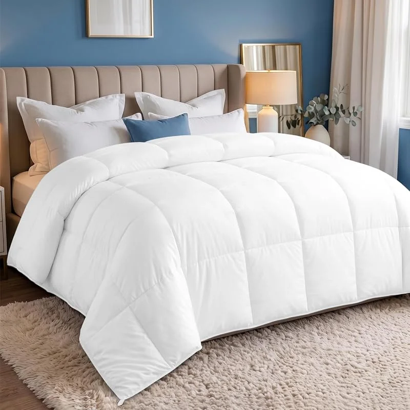Visita la tienda de Utopia Bedding Utopia Bedding Edredón Ligero 200 g, m², 220x240cm, Cama 135, 150, Blanco — Vino y mesa festiva
