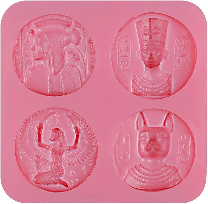 Visita la tienda de musykrafties musykrafties Antiguo Egipto Monedas Inspirado Dulces de Chocolate Molde de Silicona para Tarta Decoración, Manualidades — Hogar y cocina