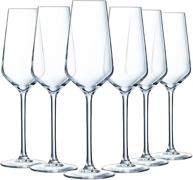 Chef & Sommelier Copas de Champagne Distinction 23 cl Juego de 6 — Vino y mesa festiva