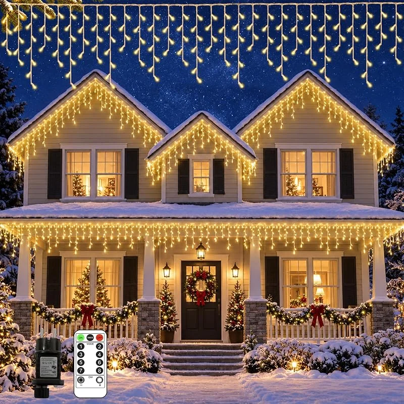 Visita la tienda de Toipwen Guirnalda de Luces Exterior 20M 560 LED Blanco Cálido Mando — Luces Navidad