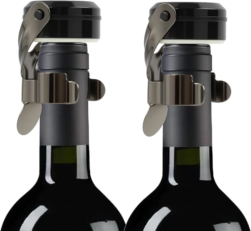 Visita la tienda de Jecdfs 2pcs Tapon Botella Cava, Tapon Champán De Acero Inoxidable — Vino y mesa festiva