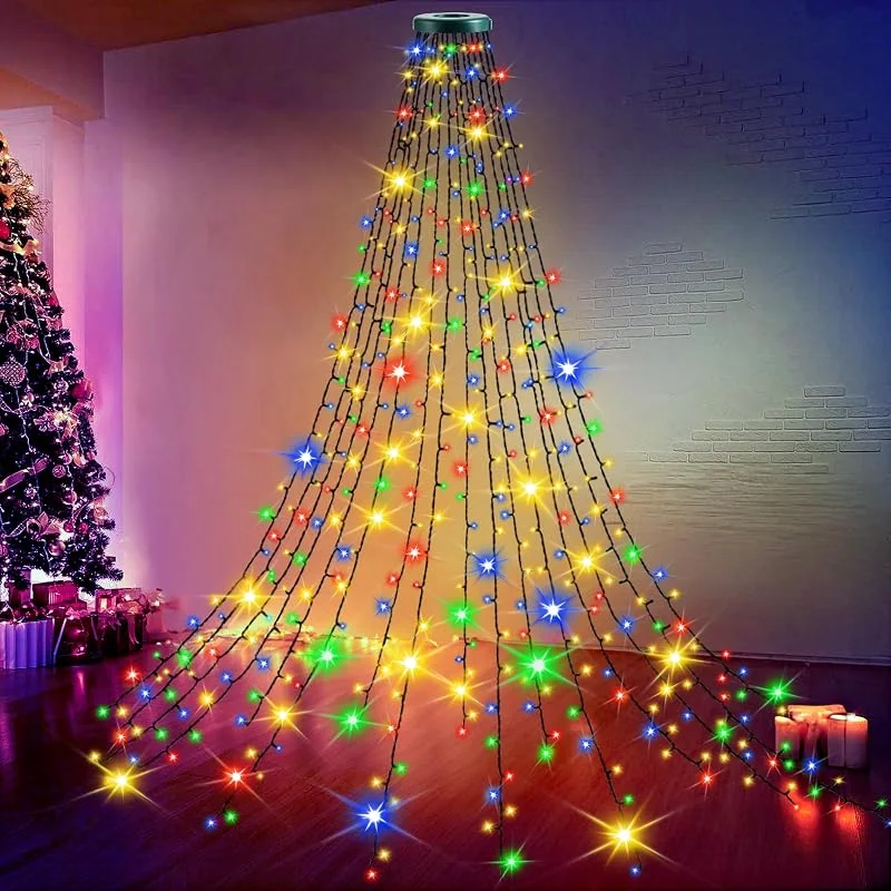 Visita la tienda de Joltix 400 LEDs Luces de Hadas para el Arbol de Navidad, Luces de Arbol de Navidad con 8 Modos, Guirnalda Luminosa Decoración con Enchufe Europeo, Fiesta (2M 400LEDs Color) — Luces Navidad