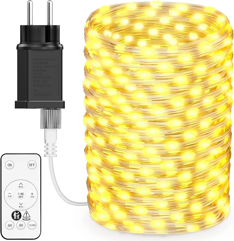 Visita la tienda de BESCOST Guirnaldas Luces Exterior 30M, 300 LED, con 8 Modos, Impermeables Cadena de Luces LED, Decoración para Navidad, Fiesta, Boda, Patio, Jardín, Festival, etc — Luces Navidad