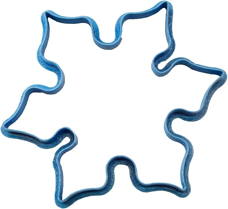 Visita la tienda de Cuticuter Cuticuter Navidad Copo Nieve Cortador de Galletas, Plástico, Azul, 8x7x1.5 cm — Hogar y cocina