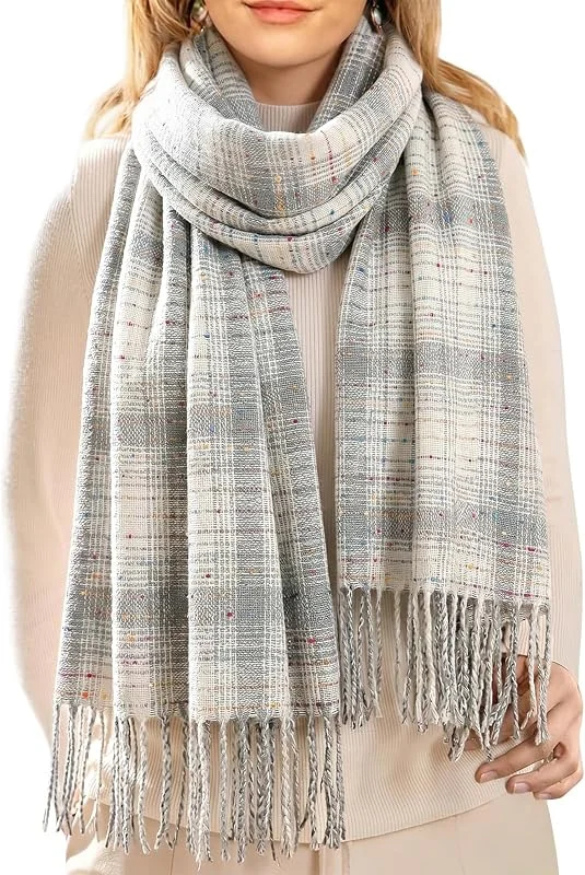 Visita la tienda de HEEKPEK HEEKPEK Bufanda Mujer Hombre Invierno Tartán, Tacto Cachemir 60 × 200 cm — Ropa Navidad