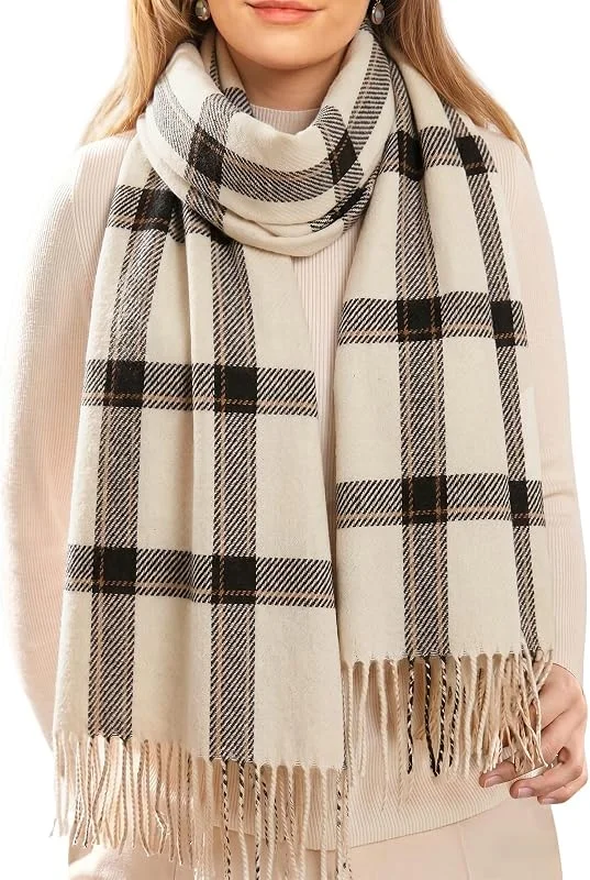 Visita la tienda de Vijamiy Bufanda Mujer Invierno a Cuadros Suave Chal — Ropa Navidad