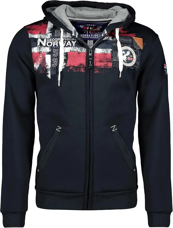 Visita la tienda de Geographical Norway Geographical Norway Fespote Men - Sudadera Hombre con Capucha Bolsillo Canguro para Hombres - Jersey Sudaderas Manga Larga - Ropa para Hombre Primavera Verano Otoño Invierno — Ropa Navidad