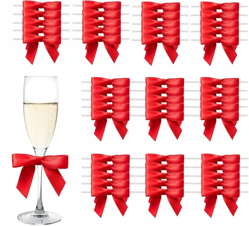 Visita la tienda de MORSUNBELA MORSUNBELA Lazos de Regalo pequeños para Regalo decoración Rojo — Envoltorio regalo