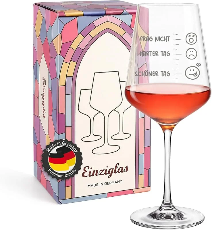 glastal Leonardo Copa de vino con grabado – Regalos divertidos para mujeres – Frag Not – Día duro, hermoso día – Copa de vino tinto de 560 ml Copa de vino blanco, regalo de cumpleaños para mujeres — Vino y mesa festiva
