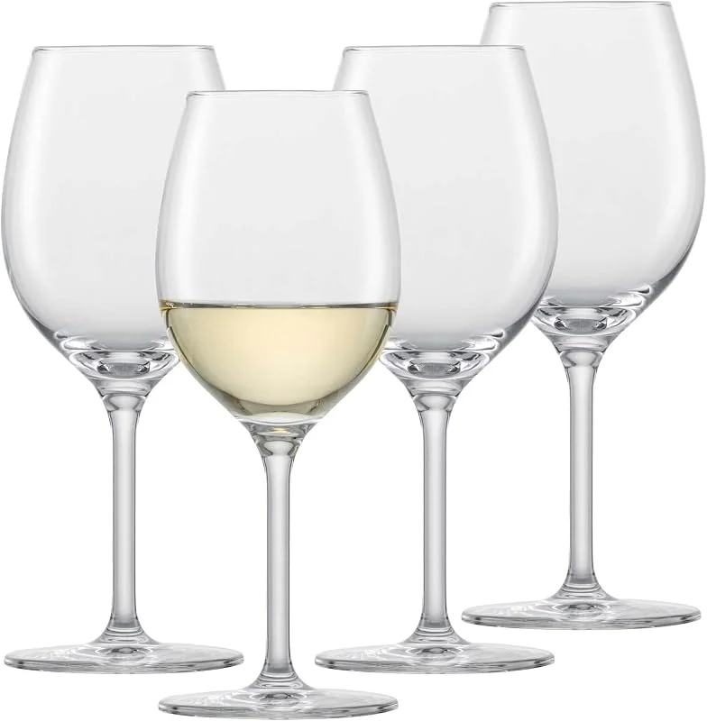 Visita la tienda de Schott Zwiesel SCHOTT ZWIESEL Copas de vino blanco Chardonnay For You (set de 4), copas intemporales para vino blanco, copas de cristal Tritan aptas para lavavajillas, Fabricadas en Alemania (art. nº. 121871) — Vino y mesa festiva