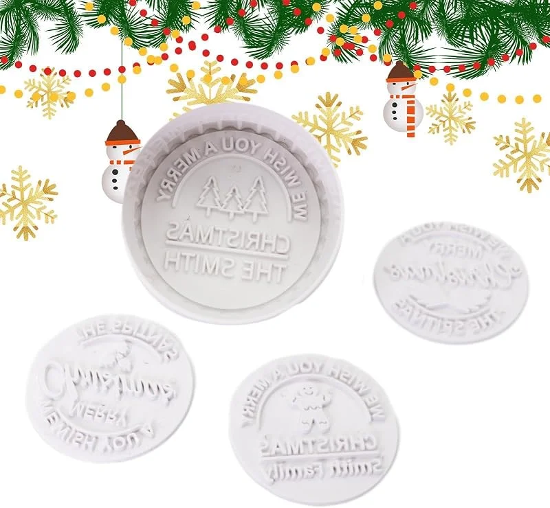 Generic Sello de galletas de Navidad, 4 piezas, molde de hombre de jengibre — Hogar y cocina