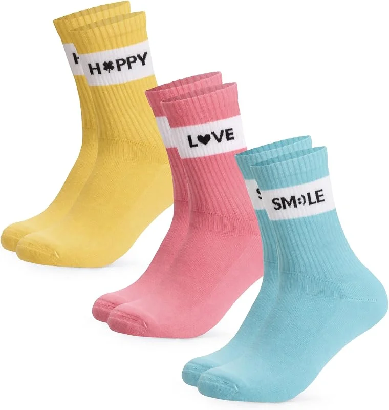 Visita la tienda de Occulto Occulto Calcetines Deporte divertidos para Mujer 3 Pares (modelo: Elly) — Ropa Navidad