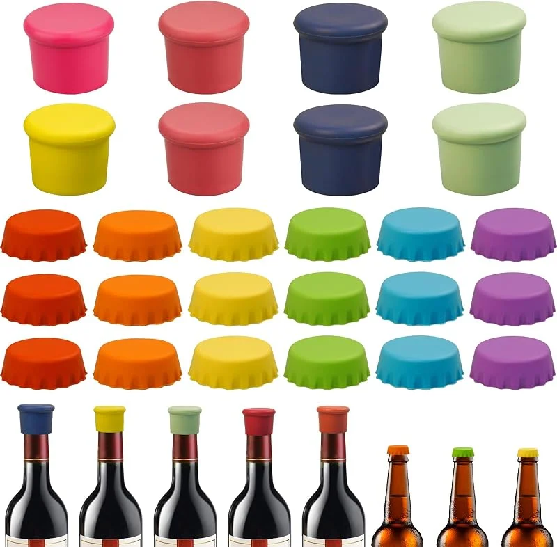 benlidoner 26 tapones de silicona para botellas — Vino y mesa festiva