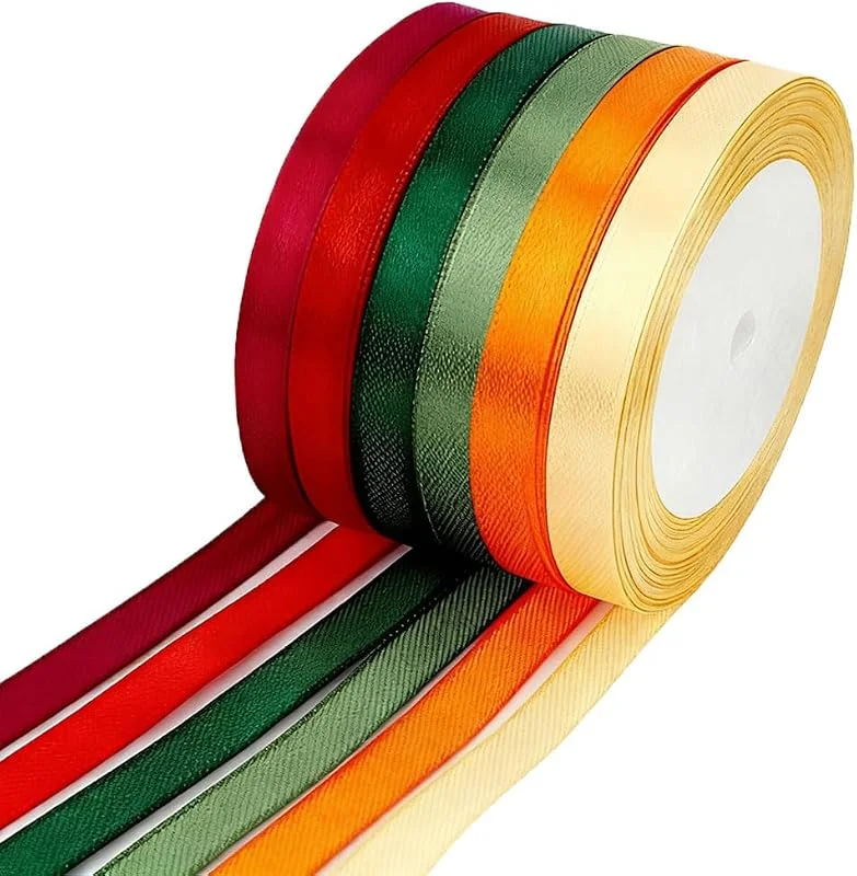 YZJJYG Cinta Regalo Navidad Arbol De Navidad Con Cinta 6 Rollos 10mmx132m RegalosNavidad Lazos RegaloNavidad Decoracion Halloween DecoraciónNavidad Envolver Regalos — Envoltorio regalo