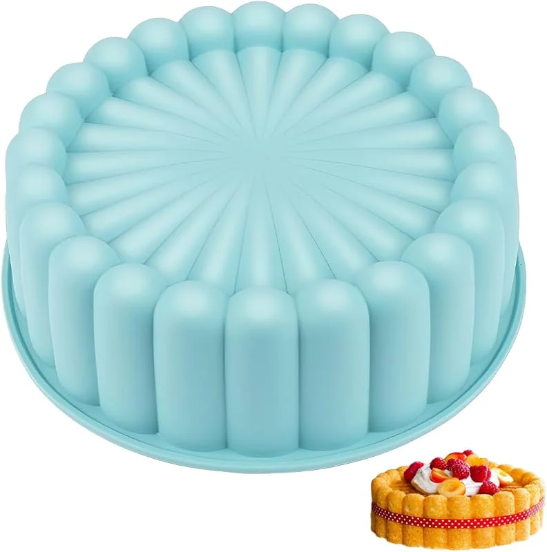 EXIN DEHCEN Molde Tarta Silicona, 20cm Molde Silicona Bizcocho, Molde Silicona Redondo — Hogar y cocina