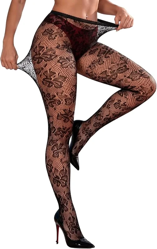 Visita la tienda de ohyeahlady ohyeahlady Medias Rejilla Mujer Sexy Pantimedias Talla Grande — Ropa Navidad