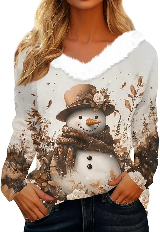 TOFOTL Camisetas Navidad Fiesta Original Festivo Ropa Navideña Vistoso Llamativo — Ropa Navidad