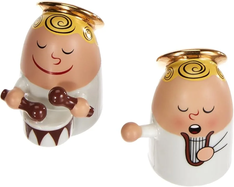 Alessi AMGI26SET3 Angels Band - Figuritas decorativas, diseño de ángeles con instrumentos — Decoracion Navidad