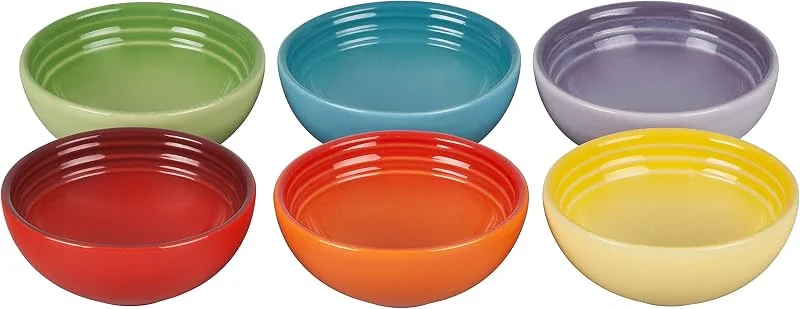 Visita la tienda de LE CREUSET Le Creuset Vancouver - Juego de 6 cuencos de gres, multicolor — Adviento y mesa