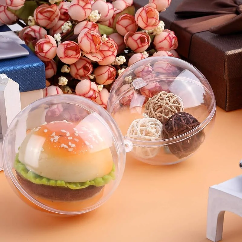 Visita la tienda de Uten Juego de 20 Bolas de acrílico, decoración navideña, Transparente, 10 cm — Decoracion Navidad