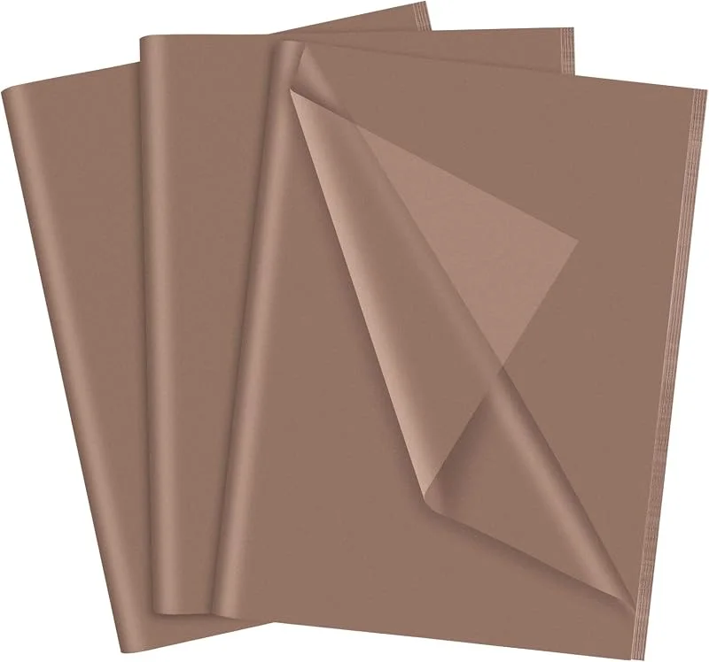 Visita la tienda de NEBURORA NEBURORA Papel de seda marrón para bolsas de regalo 60 hojas 35 x 50 cm Papel de regalo marrón oscuro para embalaje de regalo Relleno Artesanía DIY Cumpleaños Boda Vacaciones (Marrón) — Envoltorio regalo