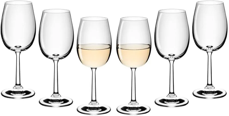 Gerlach 1760 Juego De 6 Copas De Vino Blanco, 280 Ml, De Cristal, Apta Para Lavavajillas, Caudal — Vino y mesa festiva