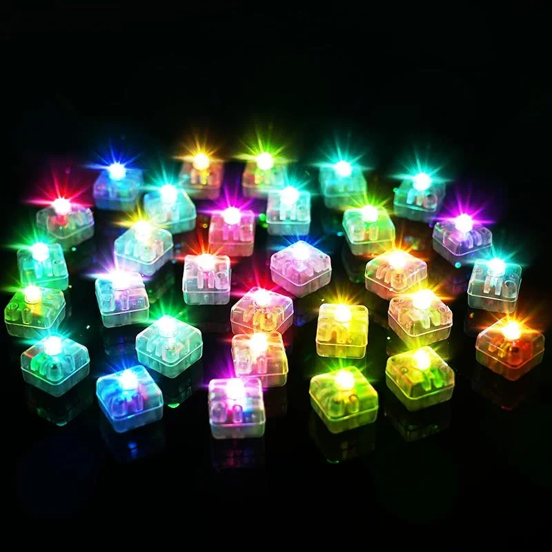 AUAUY Mini Luces Lámpara Cuadrada LED, 30PCS Luces LED Pequeñas, Vistoso — Luces Navidad