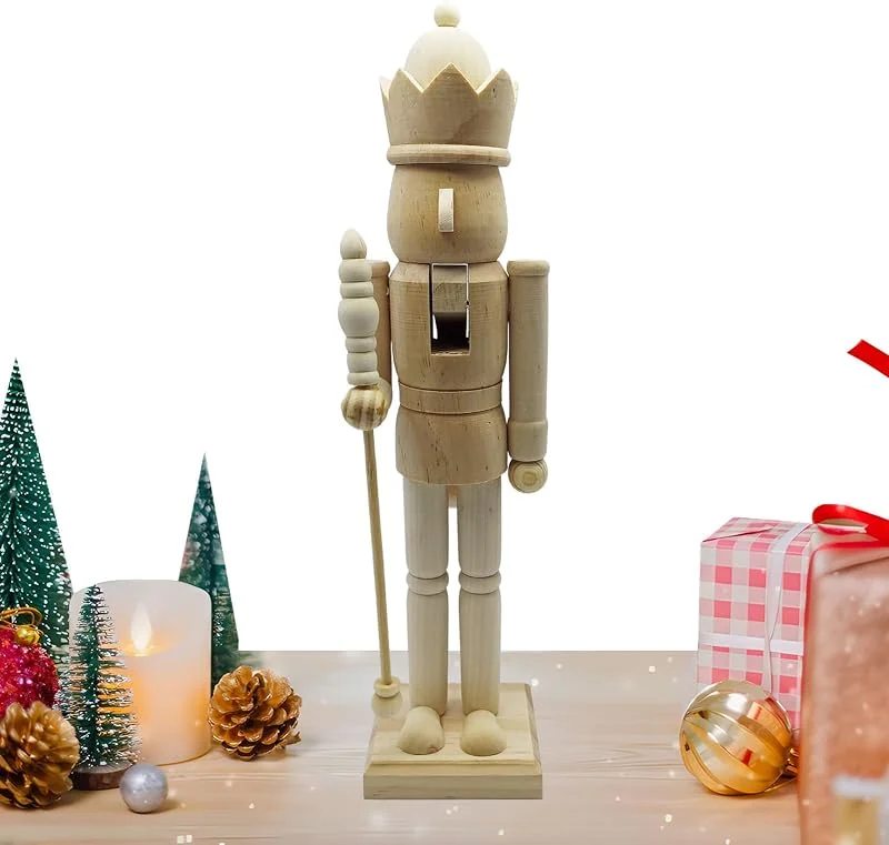 Fruusv Figuras de cascanueces 38 cm 3D figura de madera — Decoracion Navidad