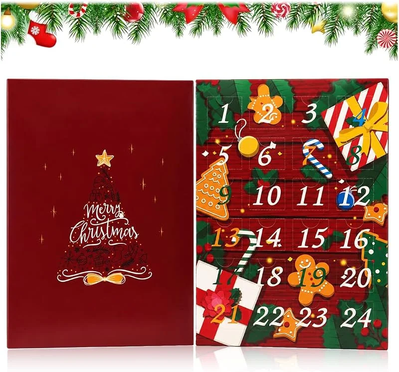 FCPEAG Calendario De Adviento Para Rellenar, 24 Cajas Vacías De Cartón — Adviento y mesa