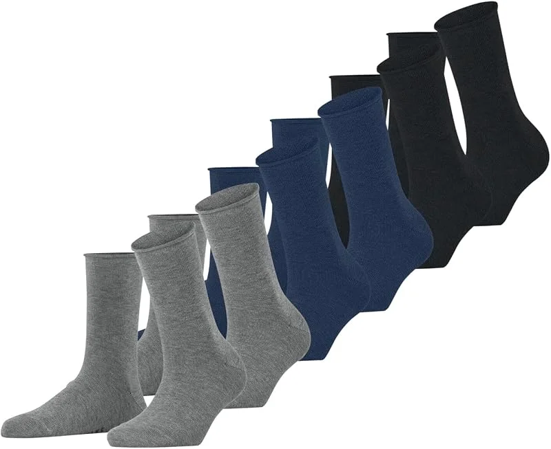 FALKE Women's Happy 6-Pack calcetines algodón transpirable — Ropa Navidad