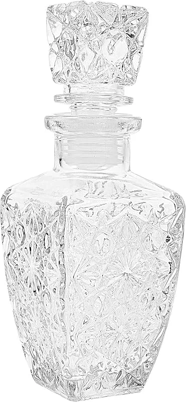 jojofuny Elegante jarra de cristal de alcohol 250 ml con sabor mejorado y alta pureza transparente decantador de whisky botella para elegante embalaje de vino — Vino y mesa festiva