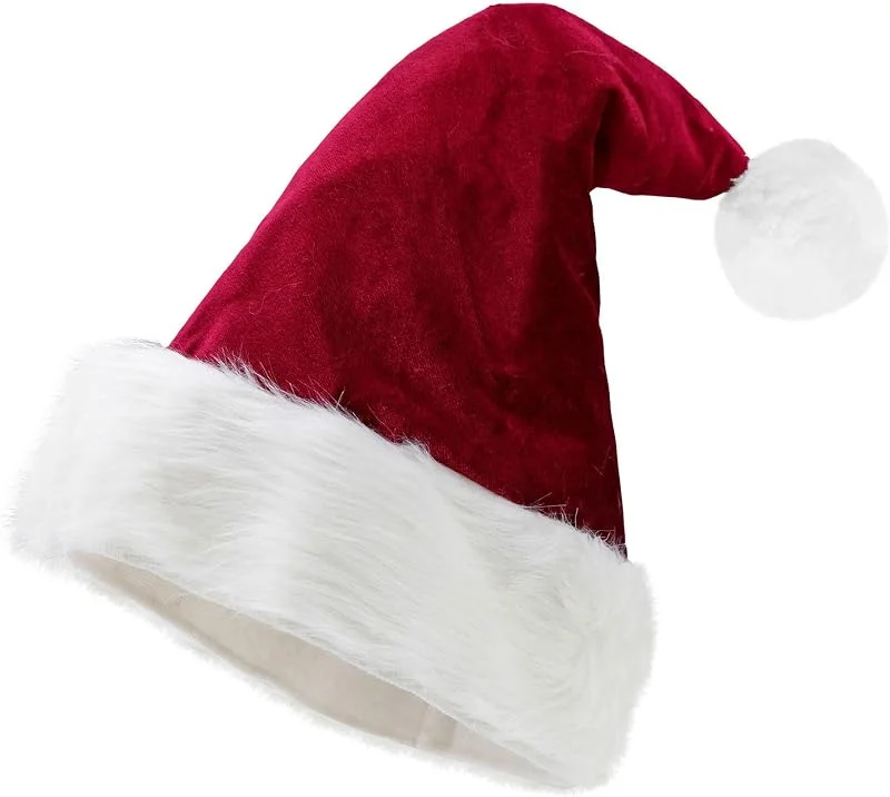 W WIDMANN MILANO Party Fashion - Gorro de Papá Noel, para adultos, gorro de Navidad, gorro bobble — Ropa Navidad