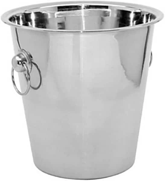 Visita la tienda de Space Home Champanera con Asas - Cubitera - Cubo de Champán con Asas - Cubo de Hielo de Acero Inoxidable - Cubo Enfriador de Bebidas - Acero Inoxidable - 22 x 21 cm — Vino y mesa festiva