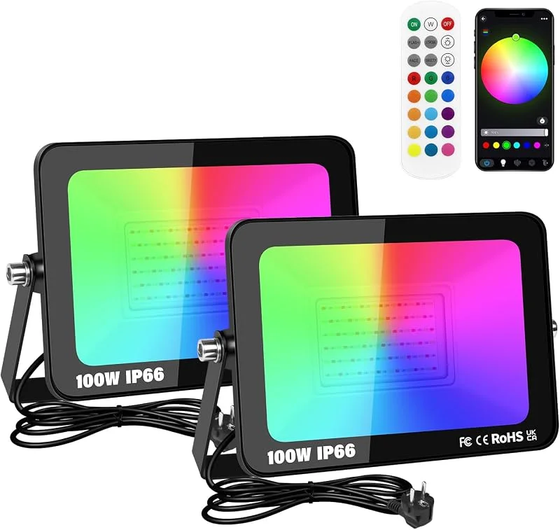 Visita la tienda de Willpower Willpower Focos LED RGB 100W Luz Cambio de Color Proyector LED Exterior — Luces Navidad