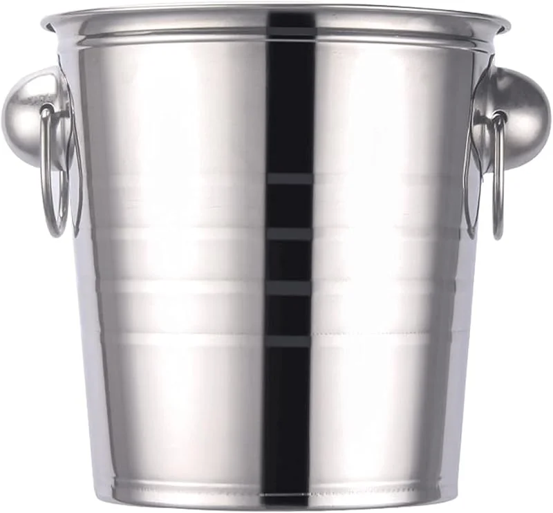 CZXKJ Hieleras y Pinzas Cubo de Hielo de Acero Inoxidable Champagne Cubo de Vino Cooler para Bar Restaurant Home Hotel Bar Bucket (Color : 7L) — Vino y mesa festiva