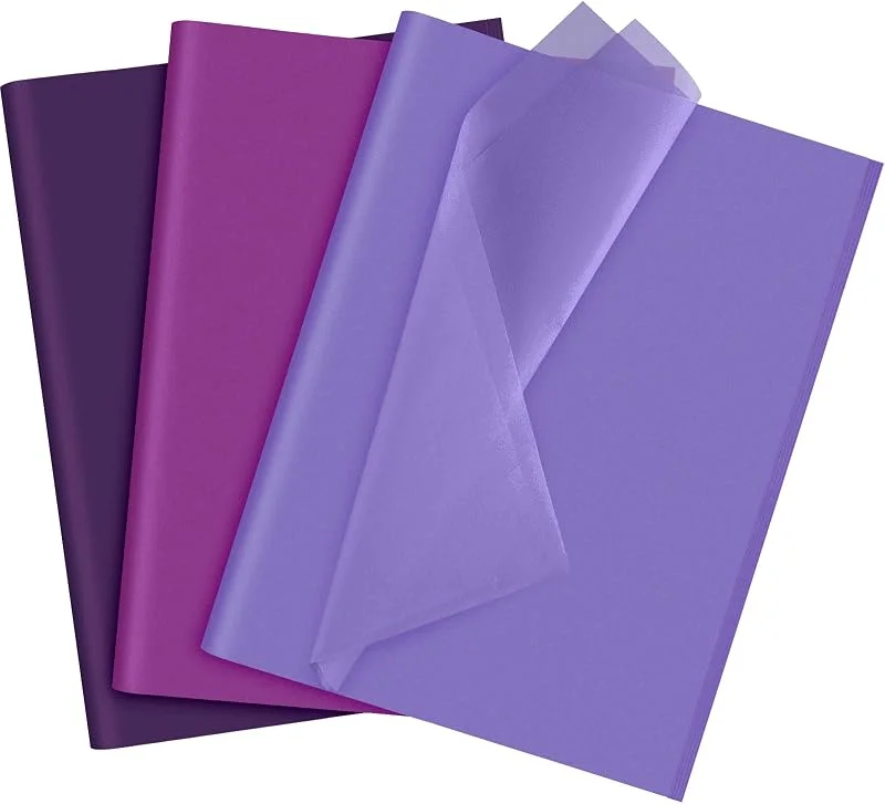 Visita la tienda de NEBURORA NEBURORA Juego de pañuelos morados surtidos, 60 hojas de papel de regalo, violeta, morado, 3 colores para Halloween, bodas, cumpleaños, embalaje de regalos y decoración de fiestas — Decoracion Navidad