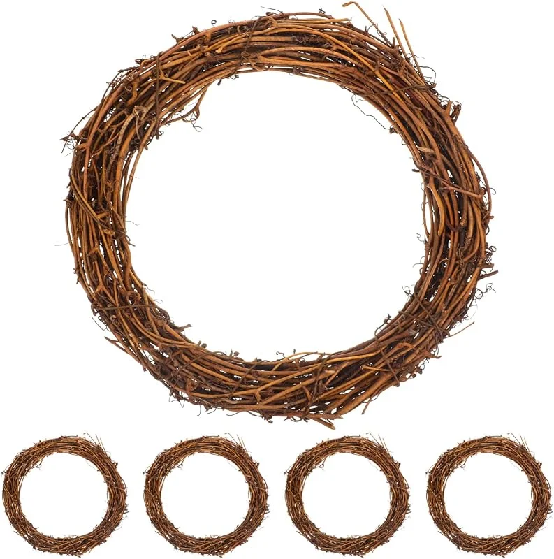 Visita la tienda de Operitacx Juego de 5 Coronas de ratán de 20 cm, para Puerta y — Decoracion Navidad